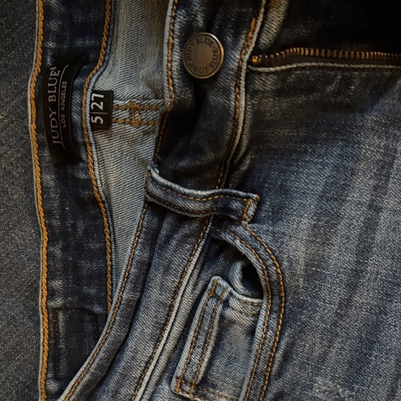 Judy Blue Dark Wash Straight Leg Jeans - Picture 5 of 5